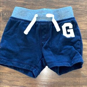 BABY GAP BLUE SHORTS, 6-12 MONTHS